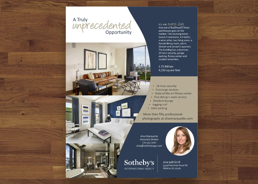 I will design a one page full color flyer